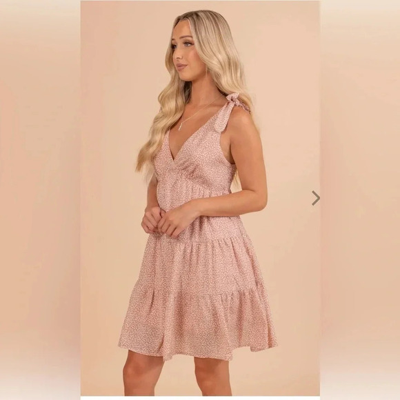 BAEVELY Boutique Summer Morning Leopard‎ Mini Dress Small - Picture 2 of 9